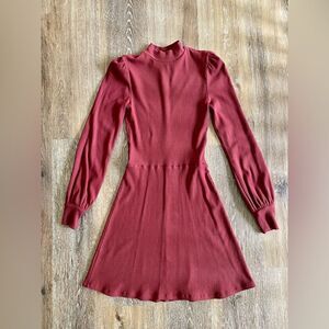 Reformation Maya Dress Maroon Sz XS